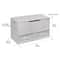 Badger Basket White Up & Down Toy & Storage Bench